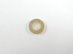 Clear Gold Glitter Edge Sewing Button 11mm