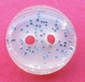 11mm Clear and Glitter Sewing Button