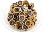 15mm Wood Like Sewing Button 4 Hole