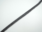 8mm French Gimped Braid Trimming Dark Grey