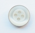 12mm Pearl 4 Hole Metal Cased Button