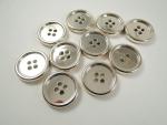 10 x 25mm Gold Sewing Buttons Flat 4 Hole