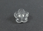 14mm Clear Crystal Rose Shank Sewing Button
