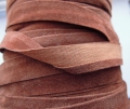 Imitation Suede Fabric Trimming 15mm Tan Brown