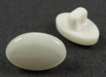 12mm Oval Pearl White Shank Sewing Button