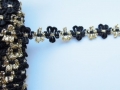 14mm Daisy Chenille Braid Gold and Black