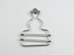 Dungarees Overall Clip Fastener Double Slider Metal 34mm