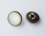12mm Pearl Marble White Shank Metal Button