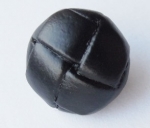16mm Real Leather Football Black Shank Sewing Button