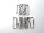 Metal Bar Bikini Strap Clasp Fasteners Silver 15mm