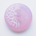 Round 2 Hole Lilac White Sewing Button 12mm