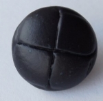 16mm Real Leather Football Navy Shank Sewing Button