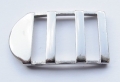 Belt Buckle Metal Slider 18mm Silver