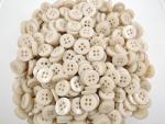 1000 x 12mm Colour Buff Beige Tan Sewing Buttons Wholesale