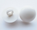 13mm Half Ball White Shank Sewing Button