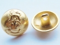 15mm Gold Coat Of Arms Lion Metal Button