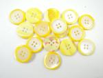 16 x 20mm Real Shell 4 Hole Sewing Buttons Pink Trochus Shell