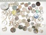 55 x Real Shell Buttons Mother Of Pearl River Shell