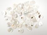 50 x Real Shell Buttons Mother Of Pearl River Shell 15mm