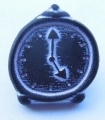 Novelty Button Alarm Clock Navy 15mm