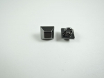 9mm Square Stud Gunmetal Shank Metal Button
