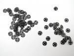 Poppers Snap Fasteners Size 0 Black 7mm X 10 Sets Of Snaps