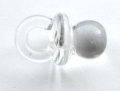 Novelty Button Baby Dummy Clear 20mm