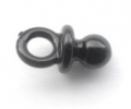 Novelty Button Small Dummy Black 13mm