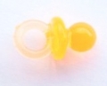Novelty Button Small Dummy Clear Orange 13mm