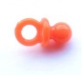 Novelty Button Small Dummy Orange 13mm